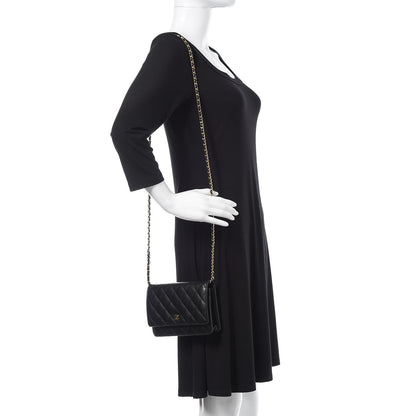 Chanel Caviar Quilted Wallet On Chain WOC Black 2 of 11