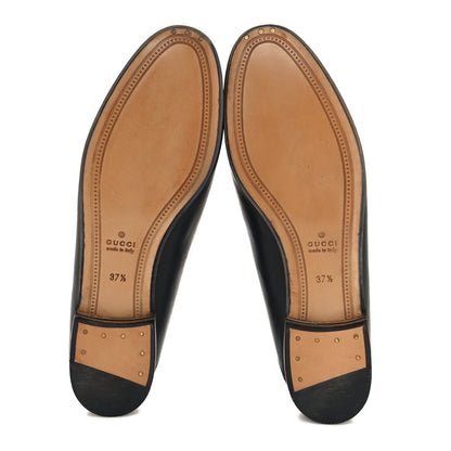 Gucci Lambskin Womens Brixton Horsebit Loafers 37.5 Black 5 of 8
