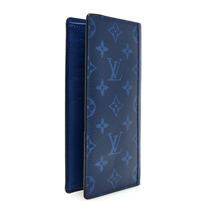 Louis Vuitton Taigarama Brazza Wallet NM Cobalt 3 of 6