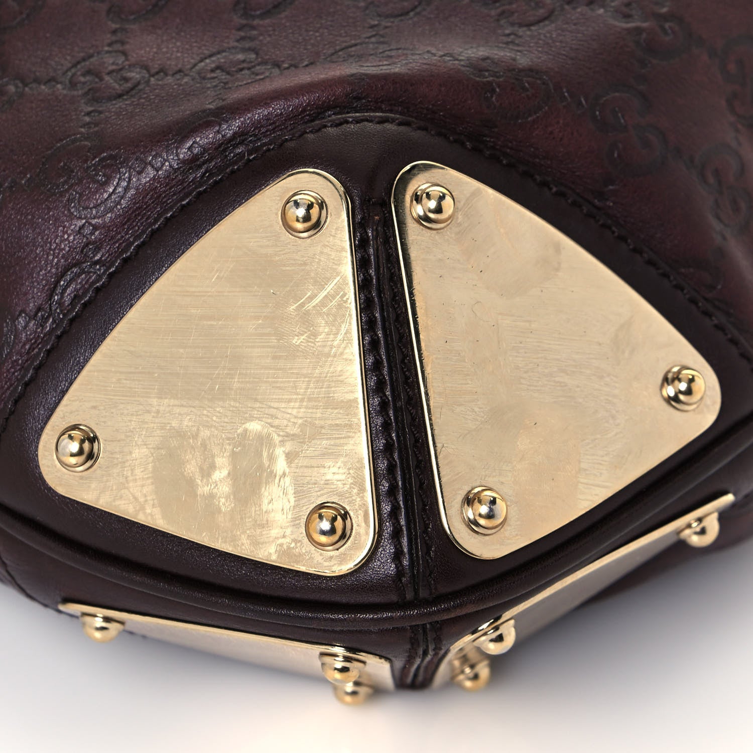 Gucci Guccissima Medium Indy Top Handle Hobo Dark Brown 10 of 18