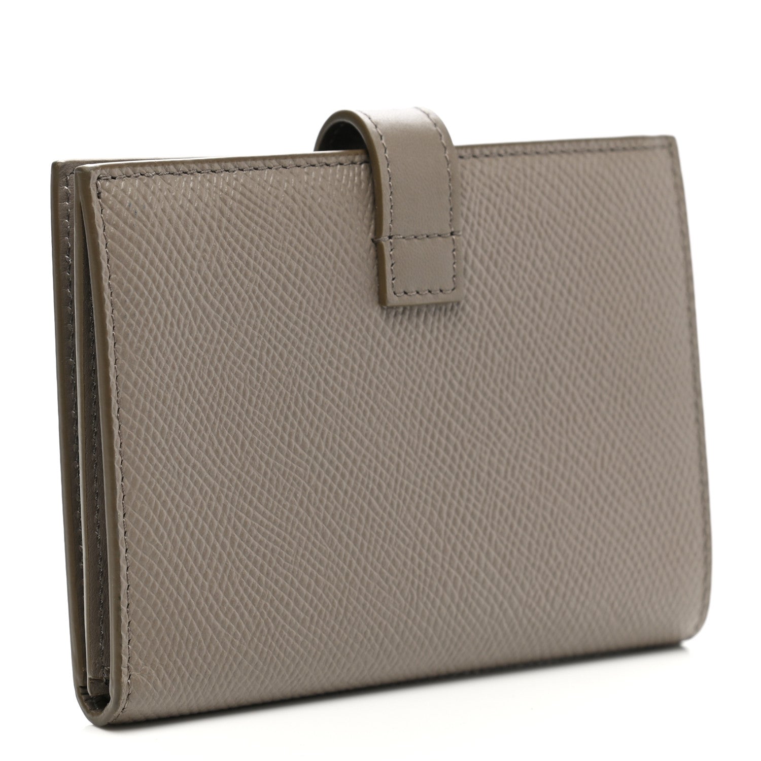 Celine Grained Calfskin Medium Multifunction Strap Wallet Pebble 3 of 8