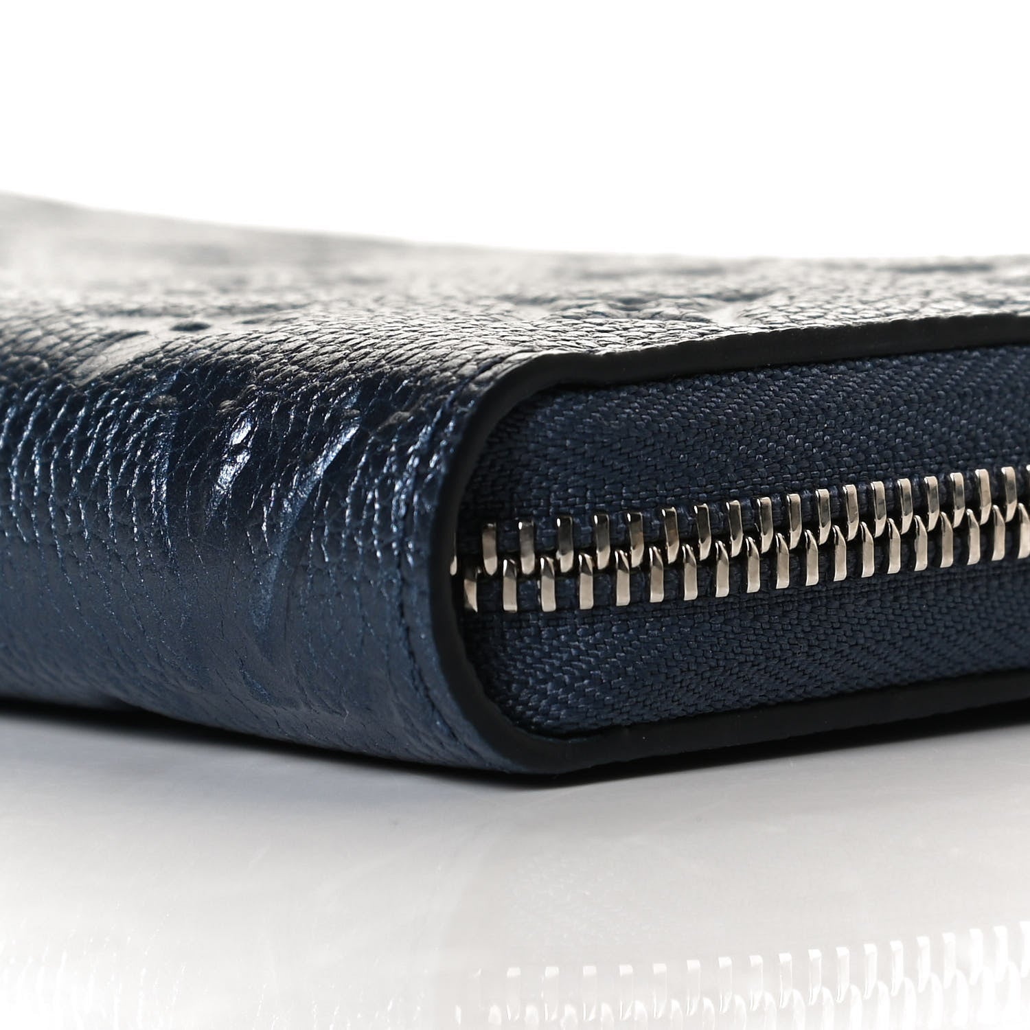 Louis Vuitton Metallic Empreinte Monogram Zippy Wallet Navy Nacre 8 of 9
