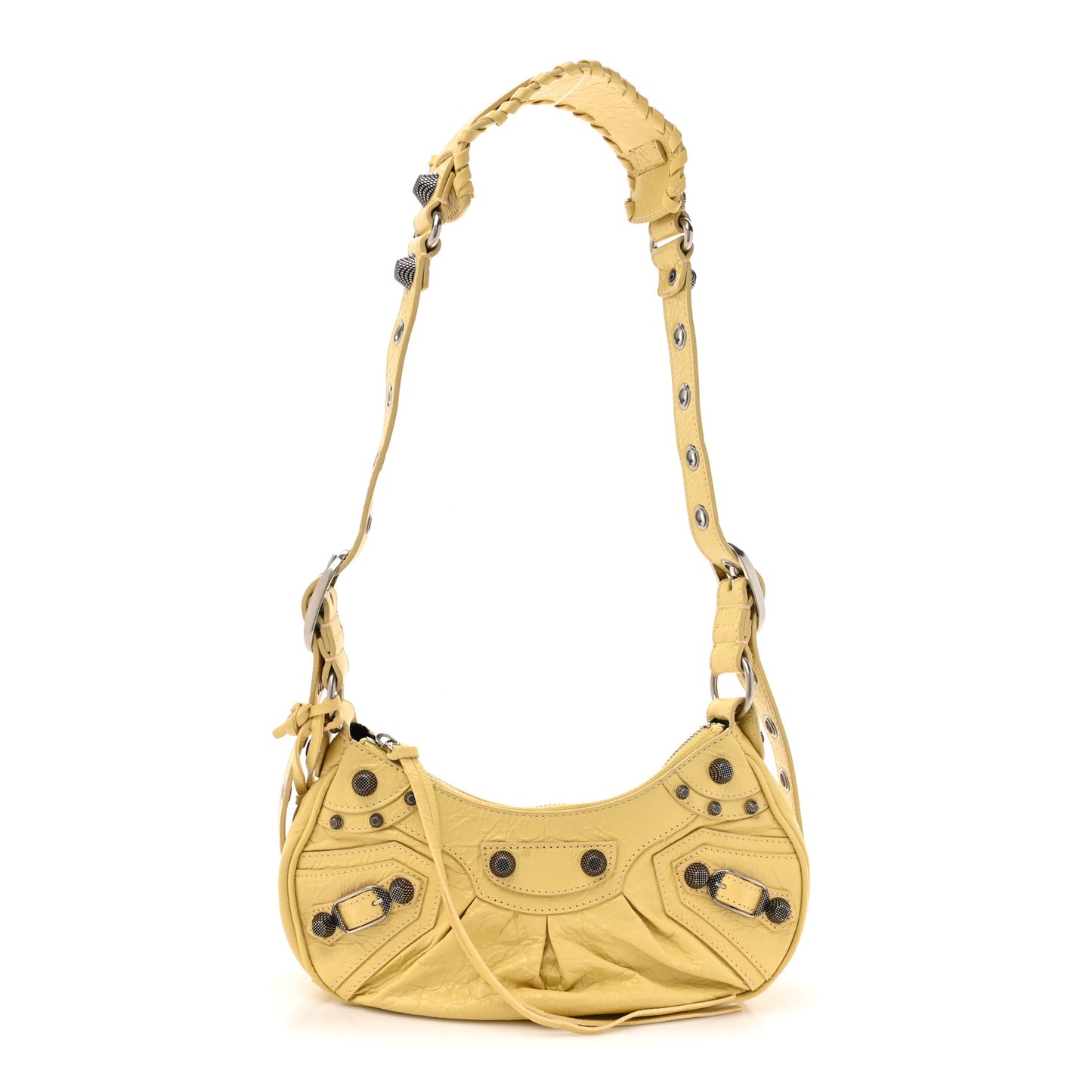 Agneau Arena Le Cagole Shoulder Bag XS Butter Yellow