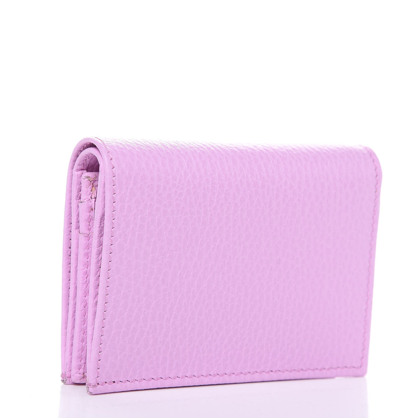 Dollar Calfskin Bosco Card Case Wallet Malva