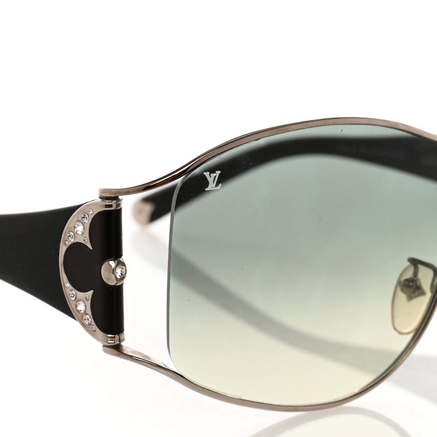 Louis Vuitton Jasmine Shield Sunglasses Z03050U Black Silver 5 of 8