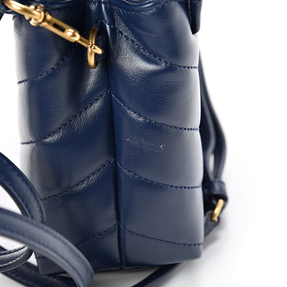 Saint Laurent Calfskin Y Quilted Monogram Toy Loulou Crossbody Bag New Cobalt 10 of 11