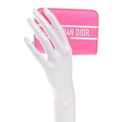 Christian Dior Calfskin Vibe Voyageur Card Holder Fluorescent Pink 2 of 8