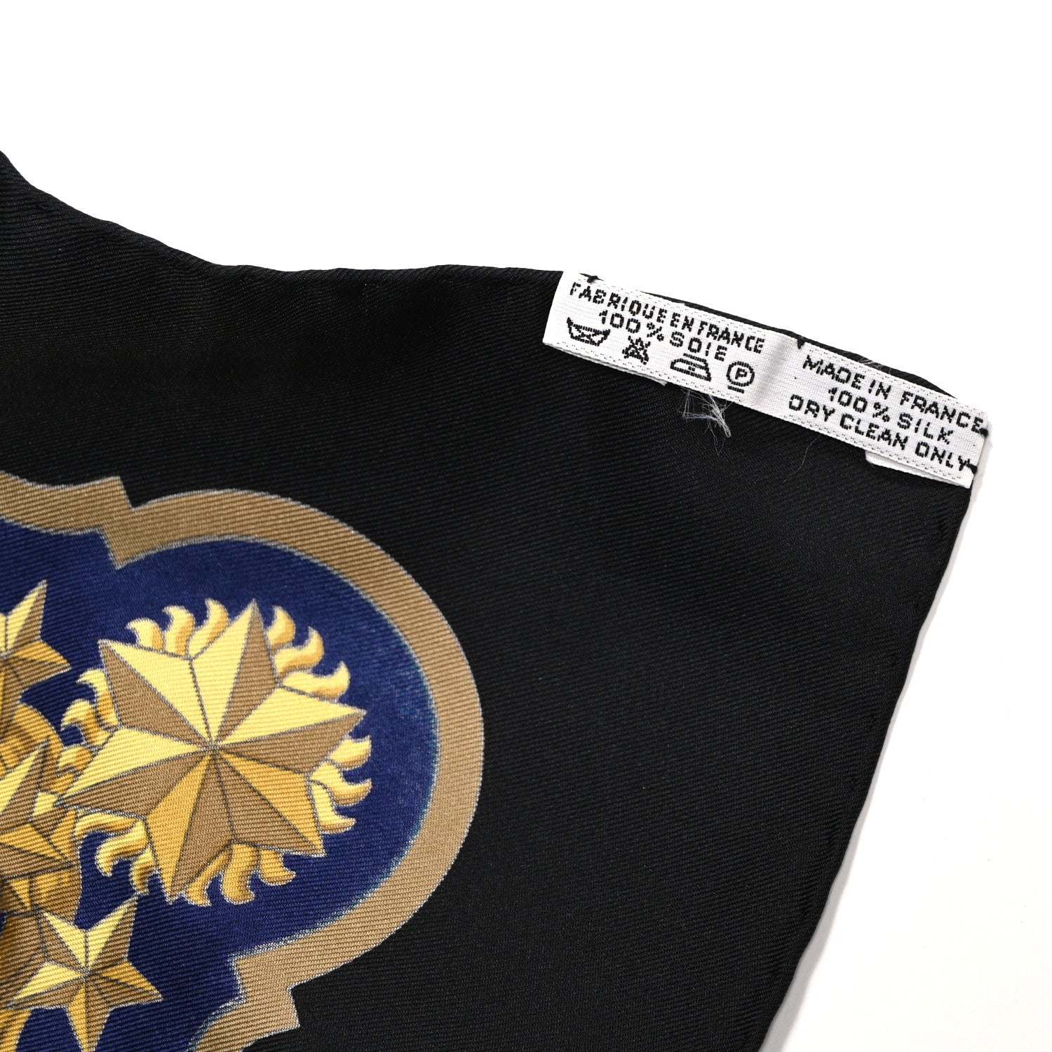 Hermes Silk Cosmos Scarf 90 Black 3 of 5