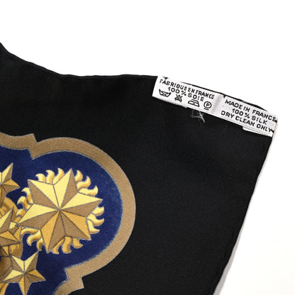 Hermes Silk Cosmos Scarf 90 Black 3 of 5