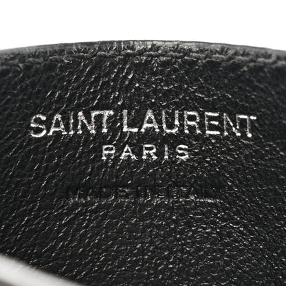 Saint Laurent Calfskin Y Quilted Monogram LouLou Credit Card Case Black 6 of 11