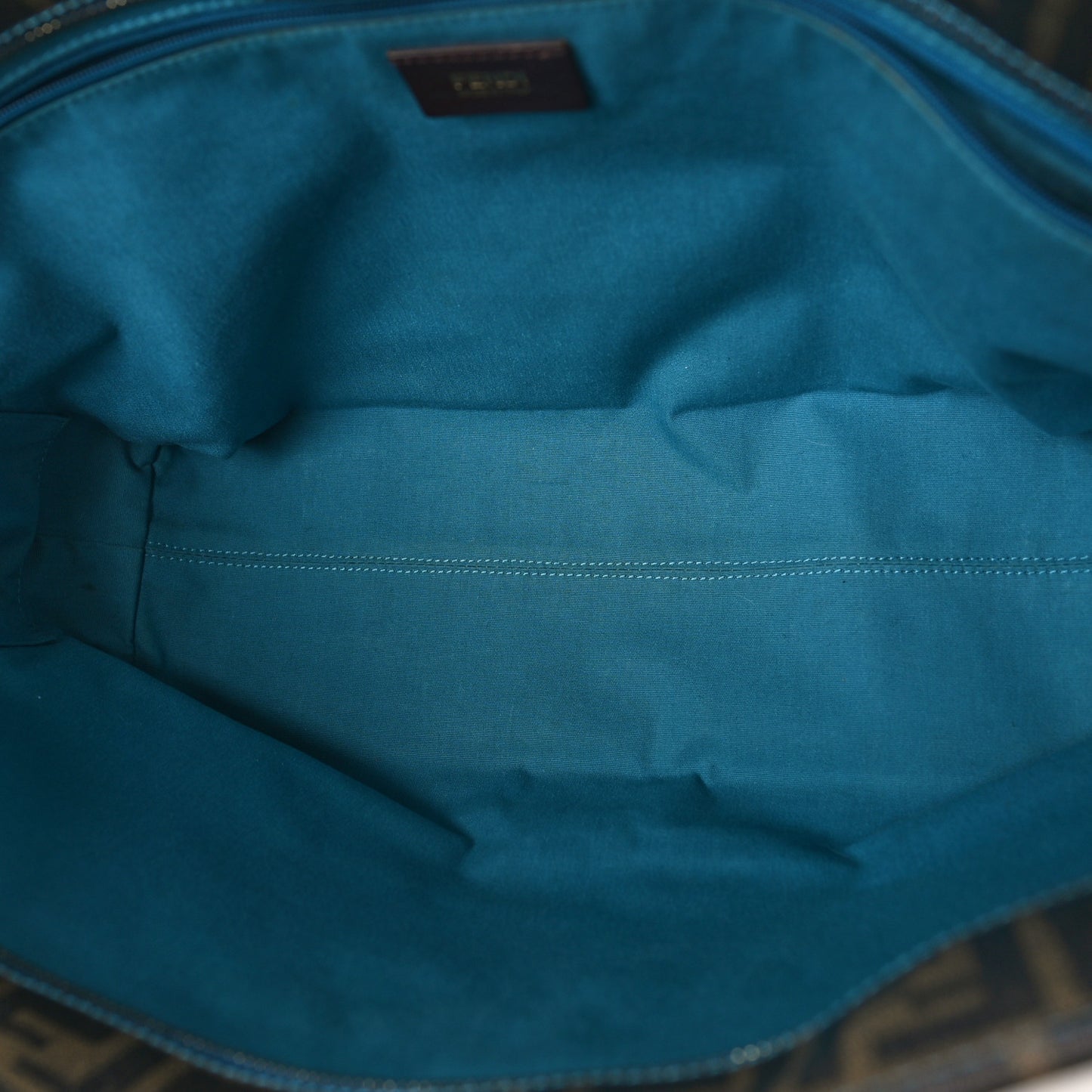 Zucca Spalmati Perforated Medium Roll Tote Tobacco Pavone