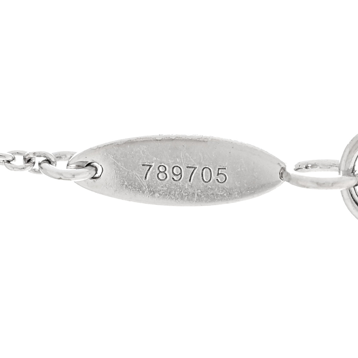 Platinum Diamond Full Loop Pendant Necklace