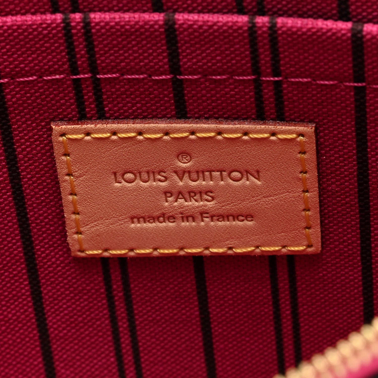 Louis Vuitton Monogram Neverfull MM GM Pochette Pivoine 6 of 6