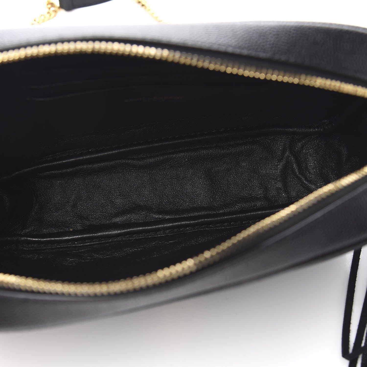Saint Laurent Grain De Poudre Matelasse Monogram Mini Lou Camera Bag Black 4 of 9