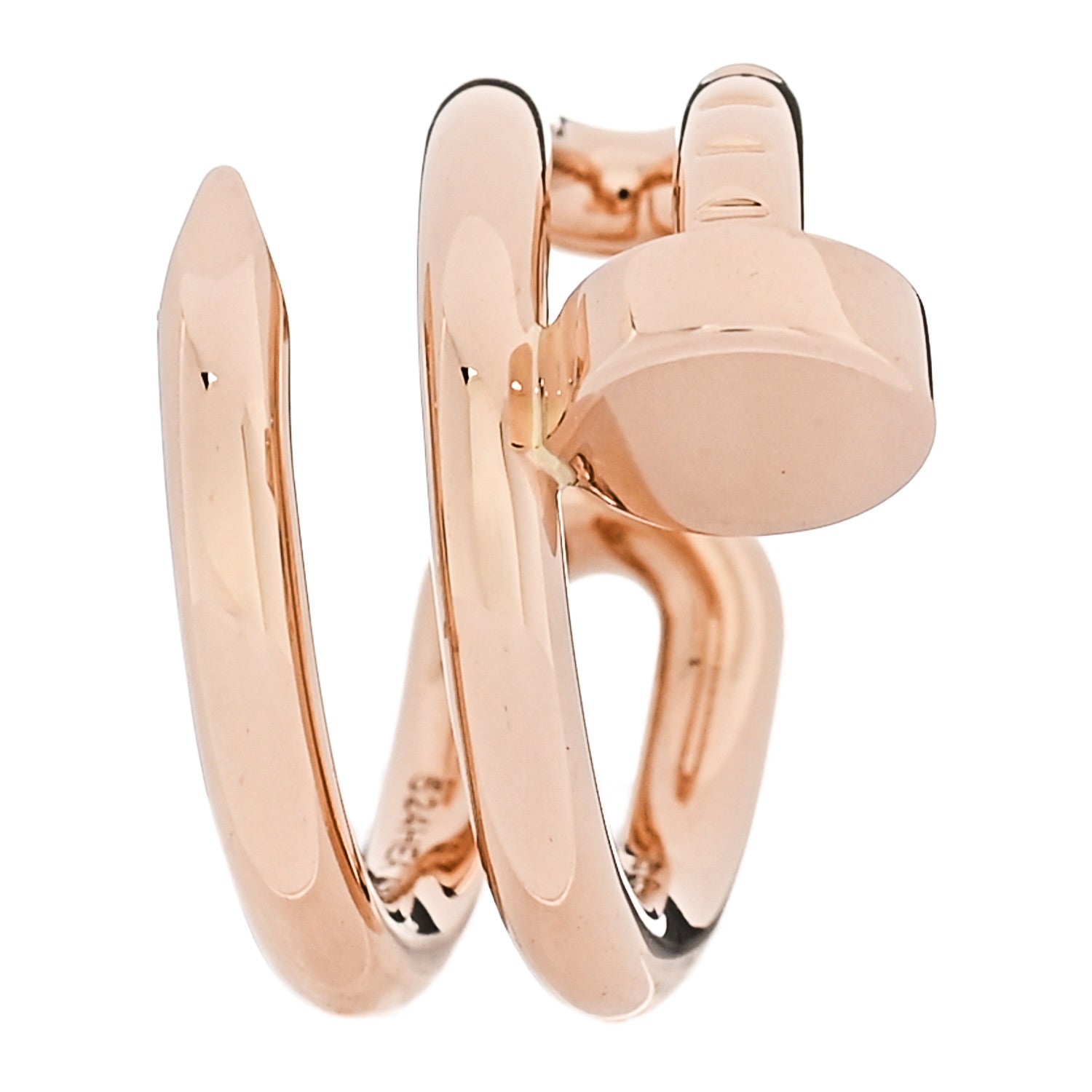 Cartier 18K Pink Gold Juste Un Clou Single Ear Jewel Cuff Earring 1 of 4