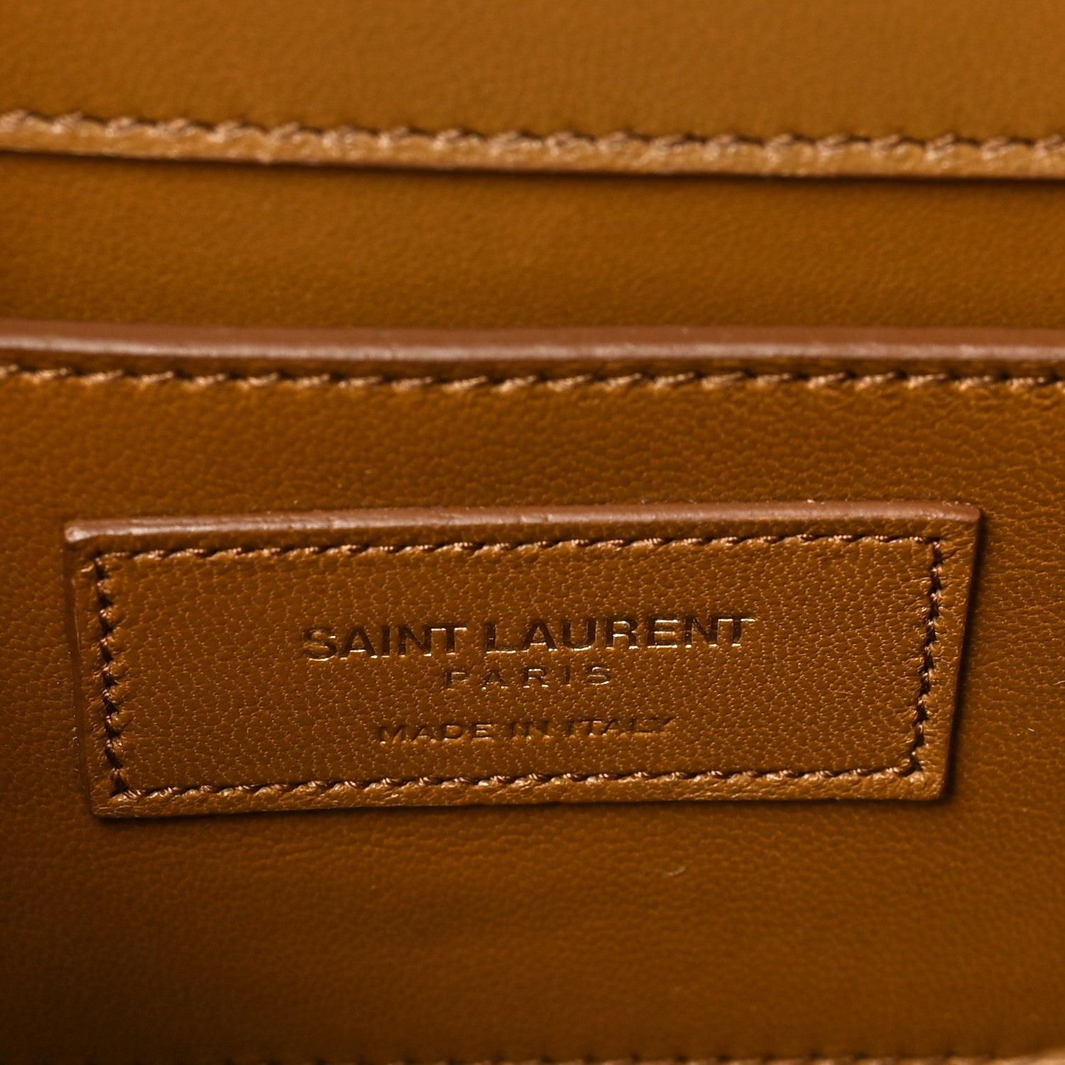 Saint Laurent Suede Small Classic Monogram Kate Tassel Satchel Light Ochre 6 of 8