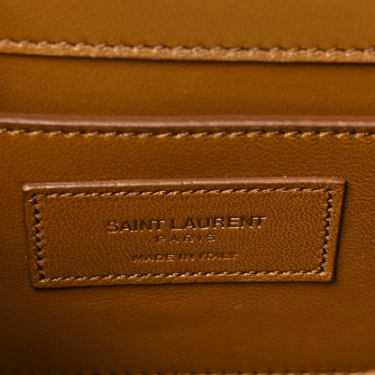 Saint Laurent Suede Small Classic Monogram Kate Tassel Satchel Light Ochre 6 of 8