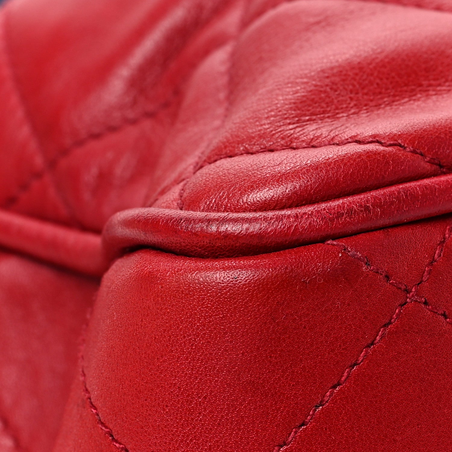 Chanel Denim Lambskin Tote Blue Red 9 of 9