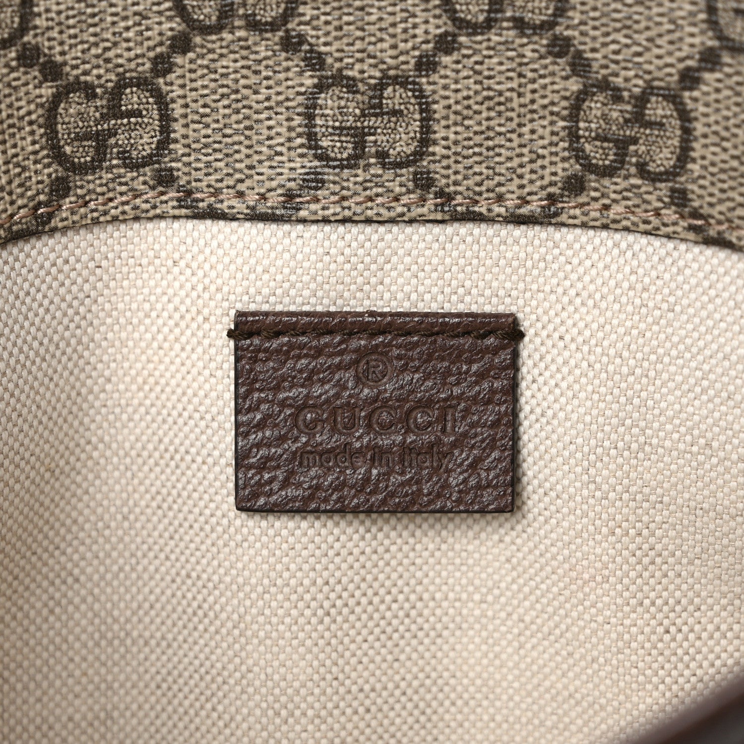Gucci GG Supreme Monogram Neo Vintage Web Belt Bag Brown 5 of 8