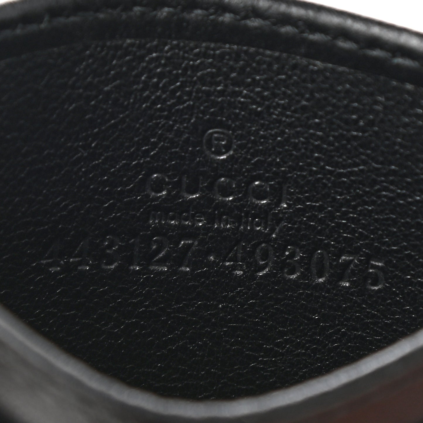 Calfskin Matelasse GG Marmont Card Holder Black