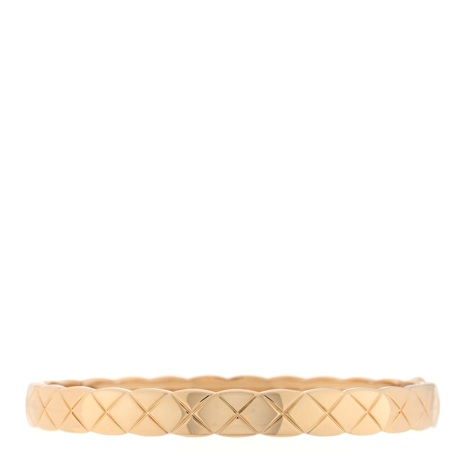 Chanel 18K Yellow Gold Coco Crush Bangle Bracelet S 1 of 3