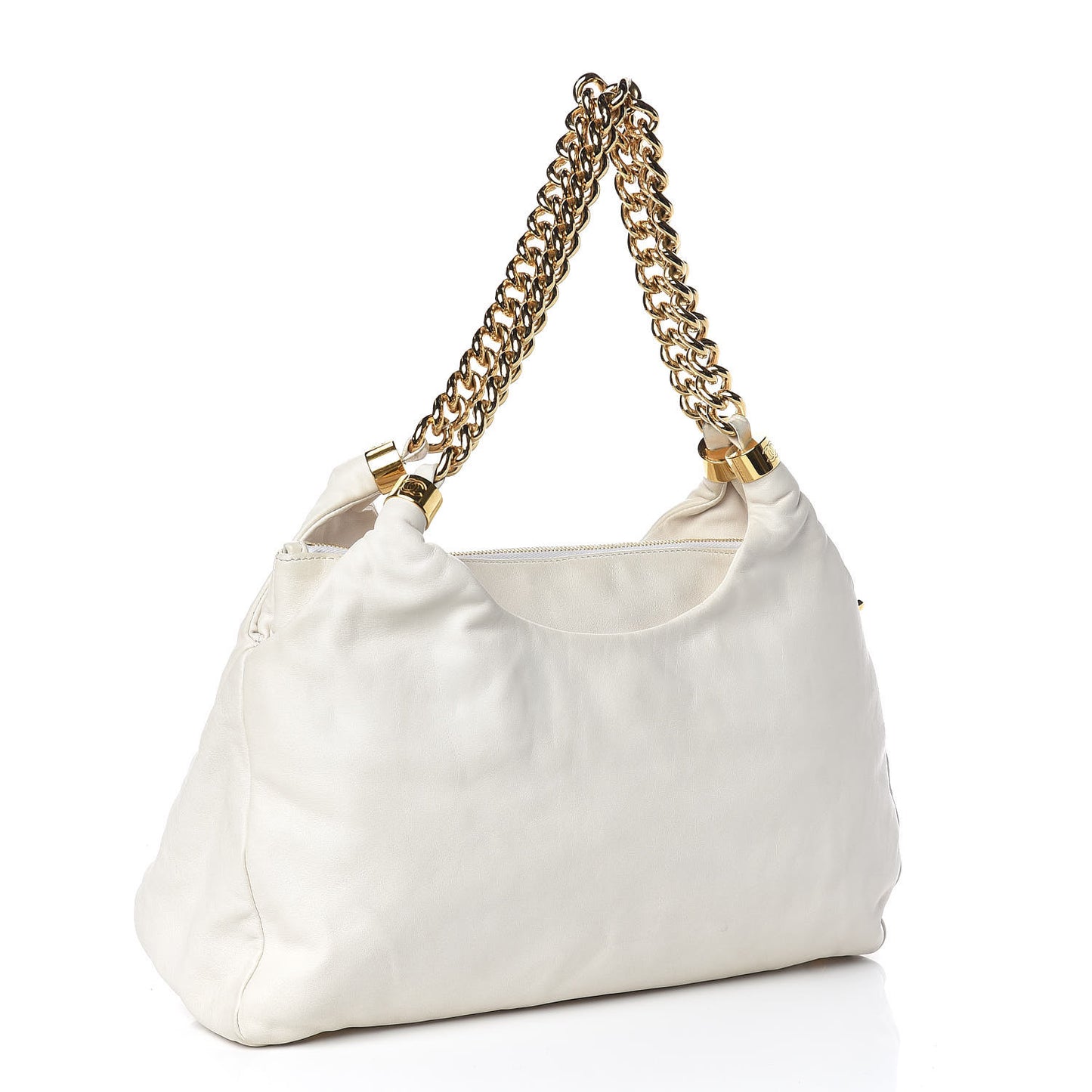 Calfskin Rodeo Drive Hobo White