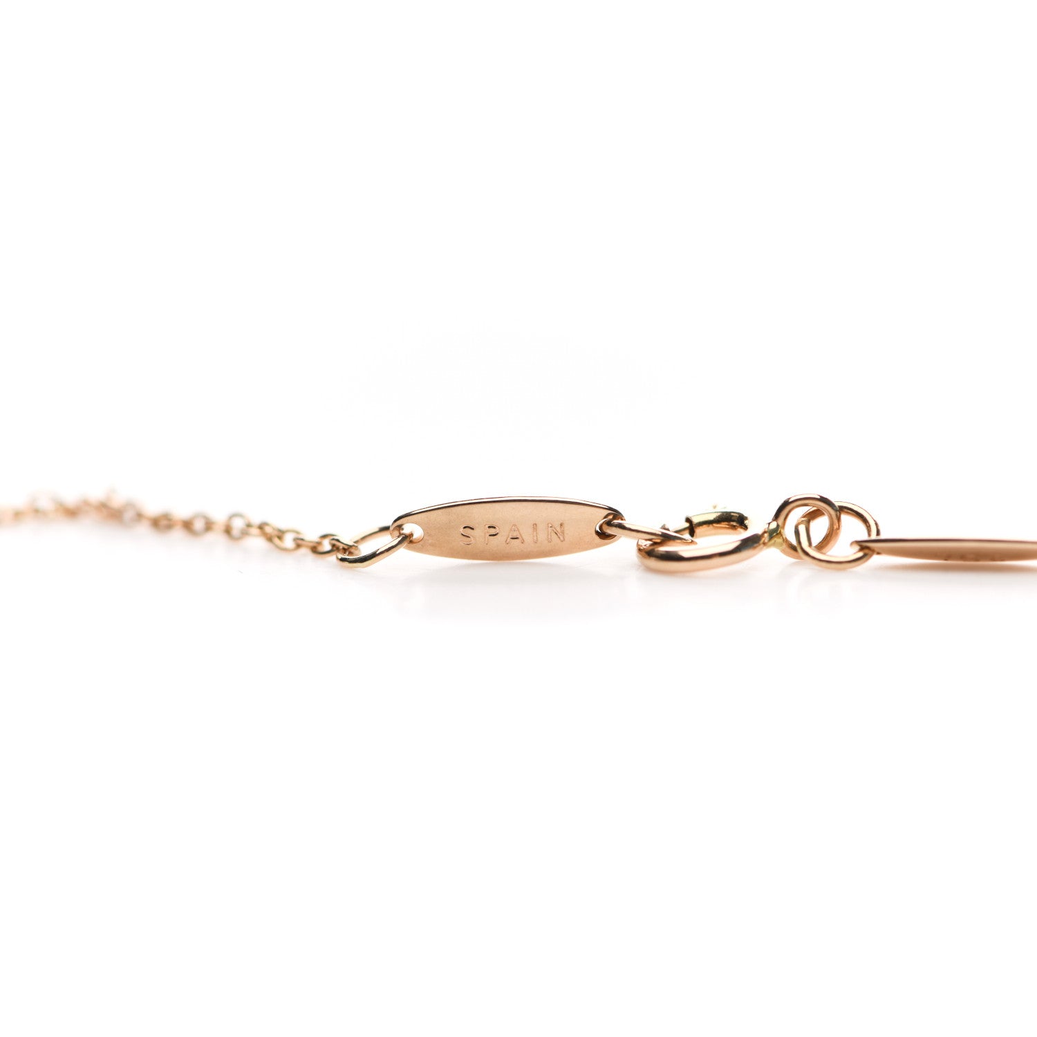 Tiffany 18K Rose Gold Diamond .03ct Elsa Peretti Diamonds by the Yard Pendant Necklace 5 of 7