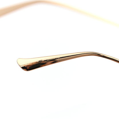 Gucci Metal Oversized Round Frame GG0225S Sunglasses Gold 6 of 7