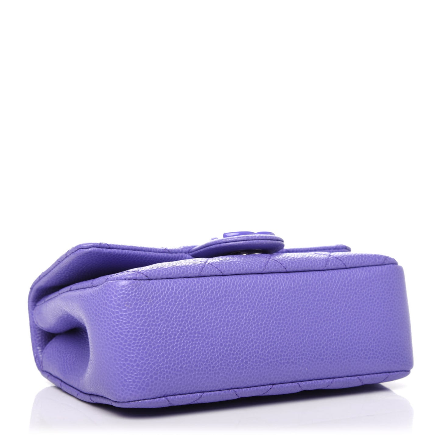 Caviar Quilted Incognito Mini Square Flap Purple