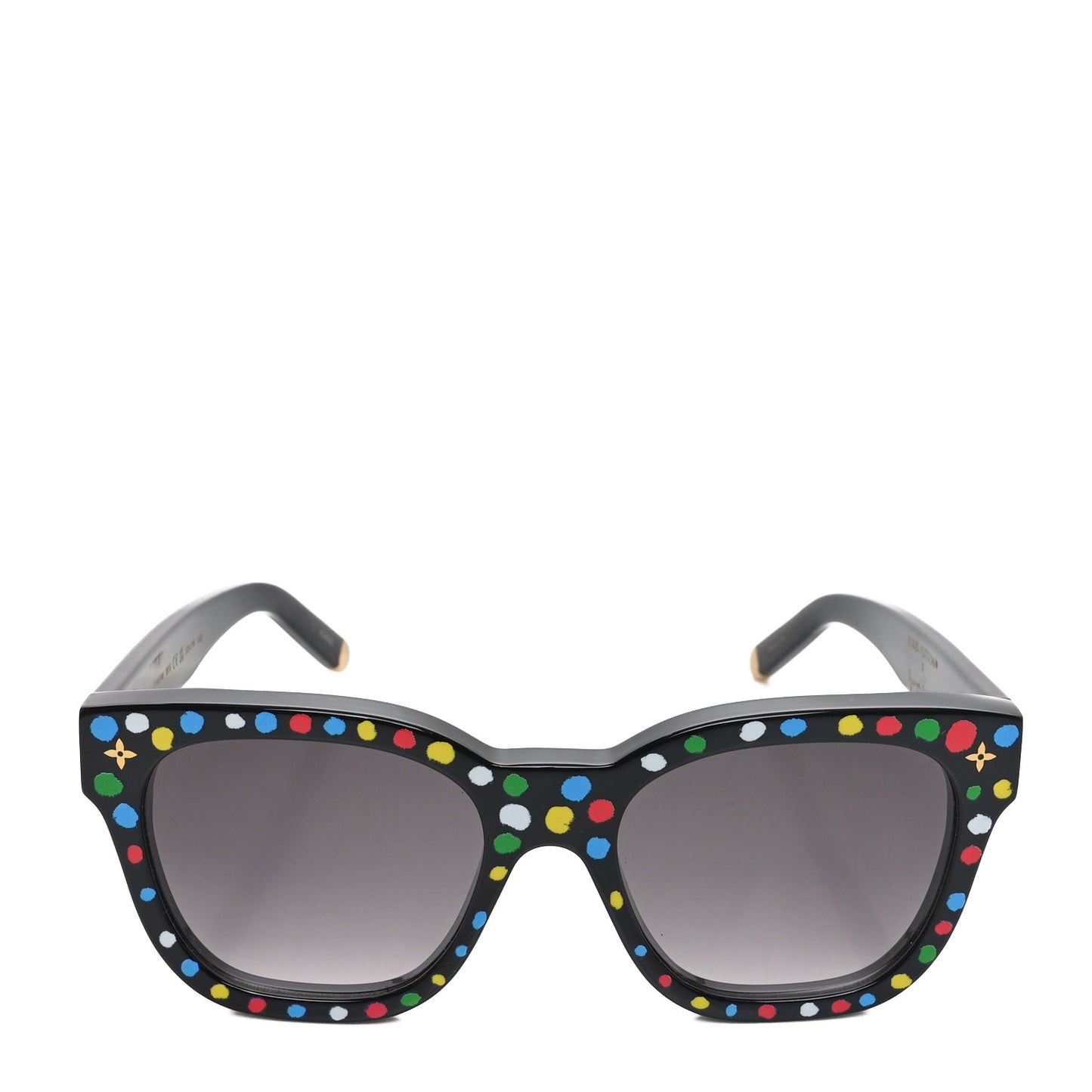 LV X YK Acetate Painted Dots Sunglasses Z1903W Black Multicolor