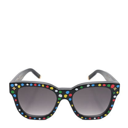 Louis Vuitton LV X YK Acetate Painted Dots Sunglasses Z1903W Black Multicolor 2 of 7