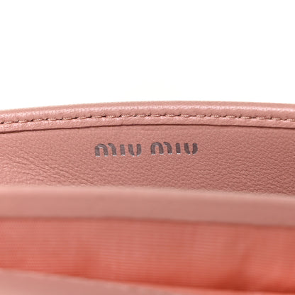 Miu Miu Nappa Matelasse Wallet On Chain Orchidea 5 of 10