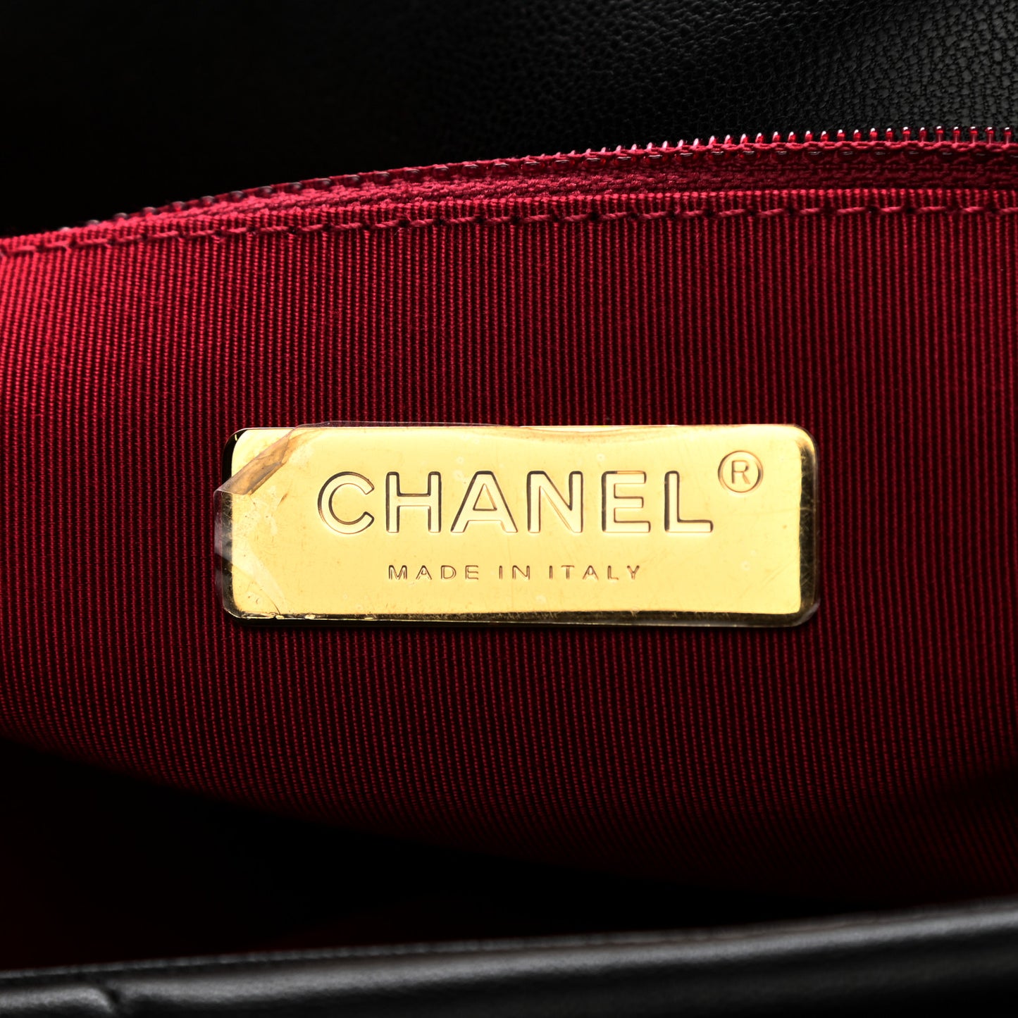Goatskin Quilted Maxi Chanel 19 Flap Black