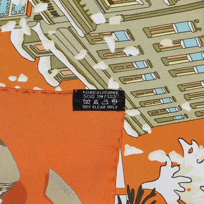 Hermes Silk Noel Au 24 Faubourg Scarf 90 4 of 5