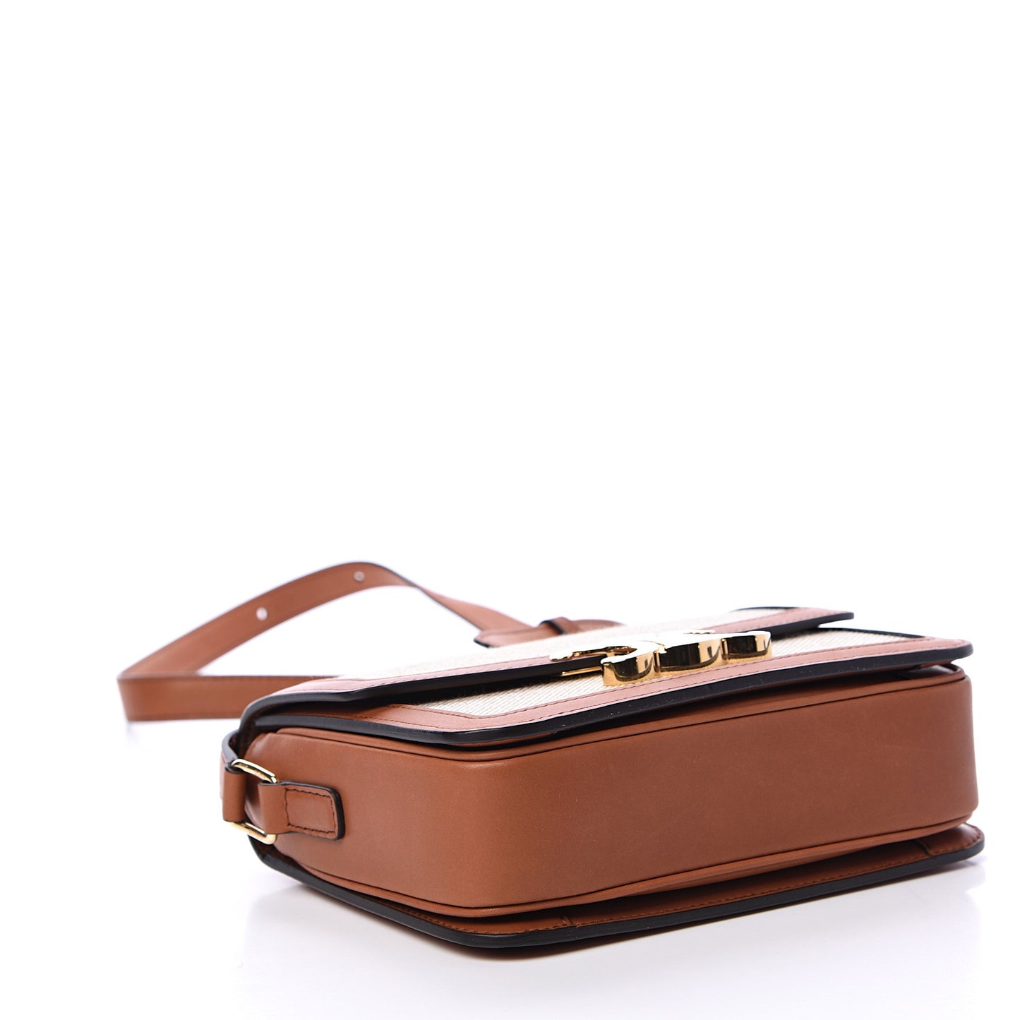 Textile Natural Calfskin Teen Triomphe White Tan