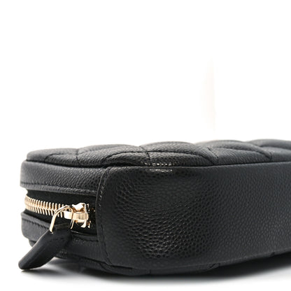 Chanel Caviar Quilted Small Curvy Pouch Cosmetic Case Black 8 of 9