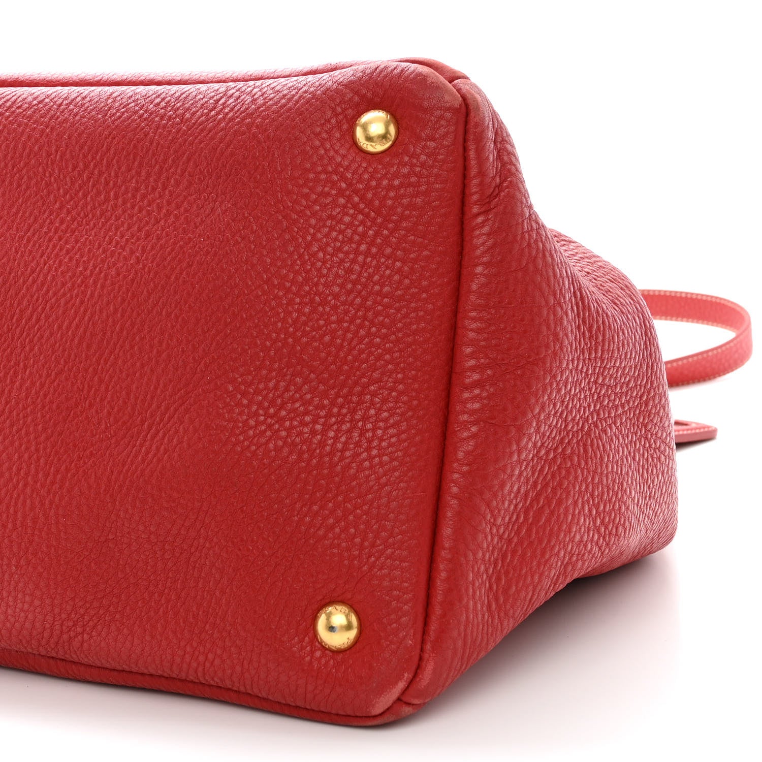 Prada Vitello Daino Tote Rosso 14 of 24