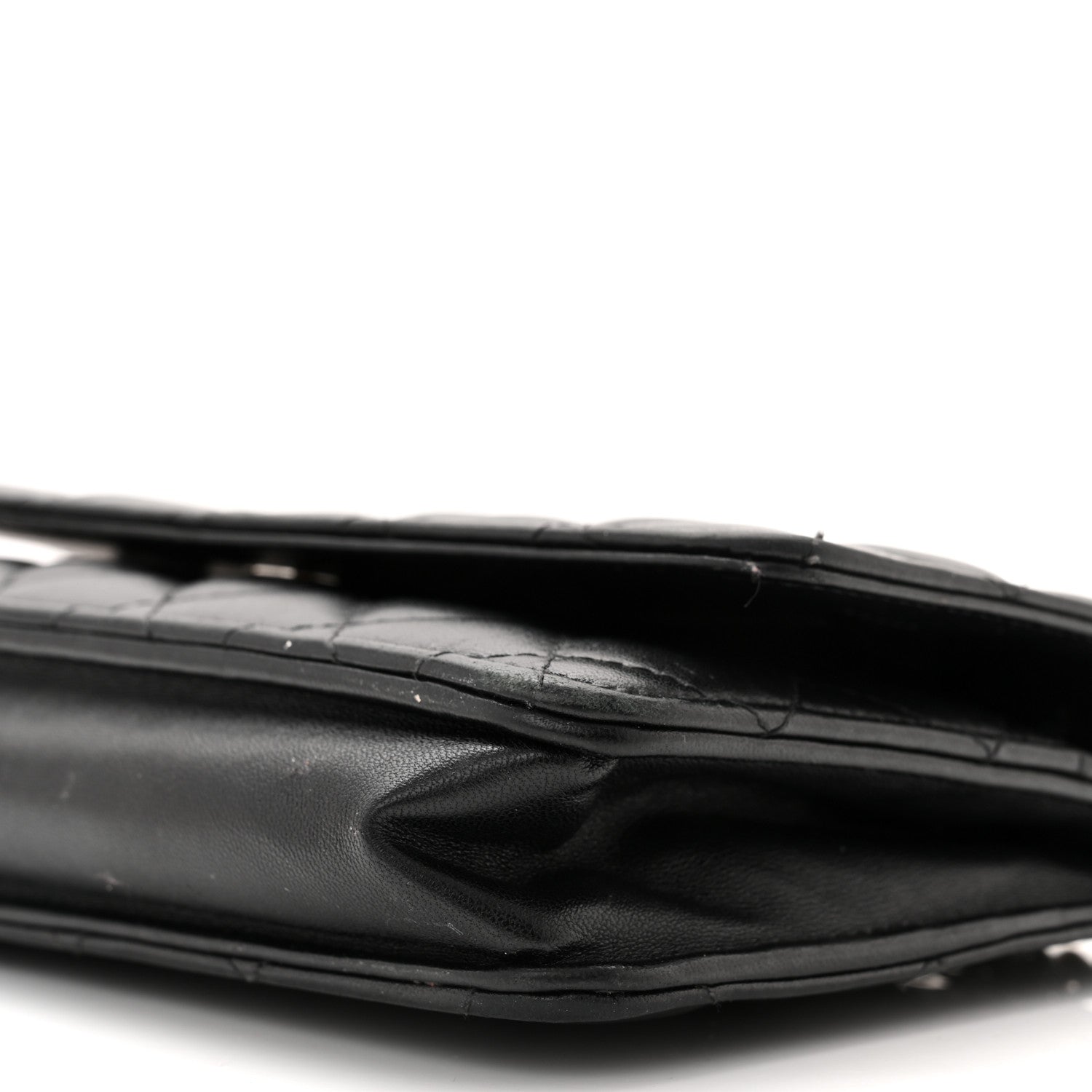 Chanel Lambskin Quilted Wallet On Chain WOC Black 11 of 11