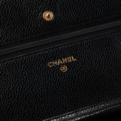 Chanel Caviar Quilted Wallet On Chain WOC Black 8 of 10