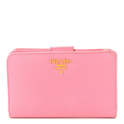 Prada Vitello Move Compact Wallet Geranio 1 of 9