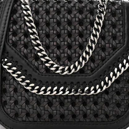 Stella McCartney Eco Alter Nappa Woven Mini Falabella Box Shoulder Bag Black 7 of 9