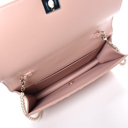 Chanel Lambskin Quilted Fantasy Pearl Flap Nude 6 of 9
