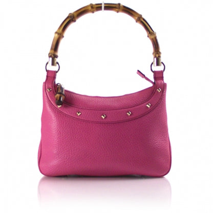Gucci Leather Bamboo Handle Hobo Pink 1 of 10