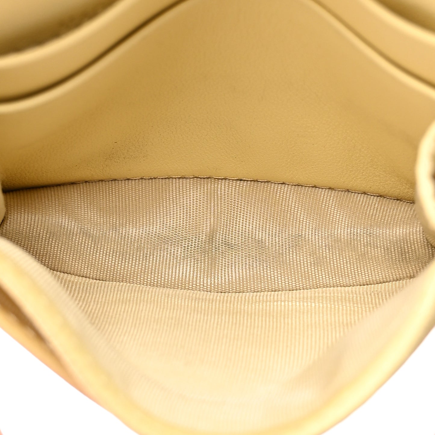 Goatskin Saddle Card Holder Pastel Yellow