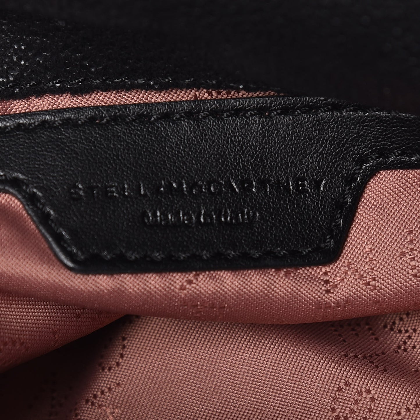 Shaggy Deer Embellished Tiny Falabella Tote Black