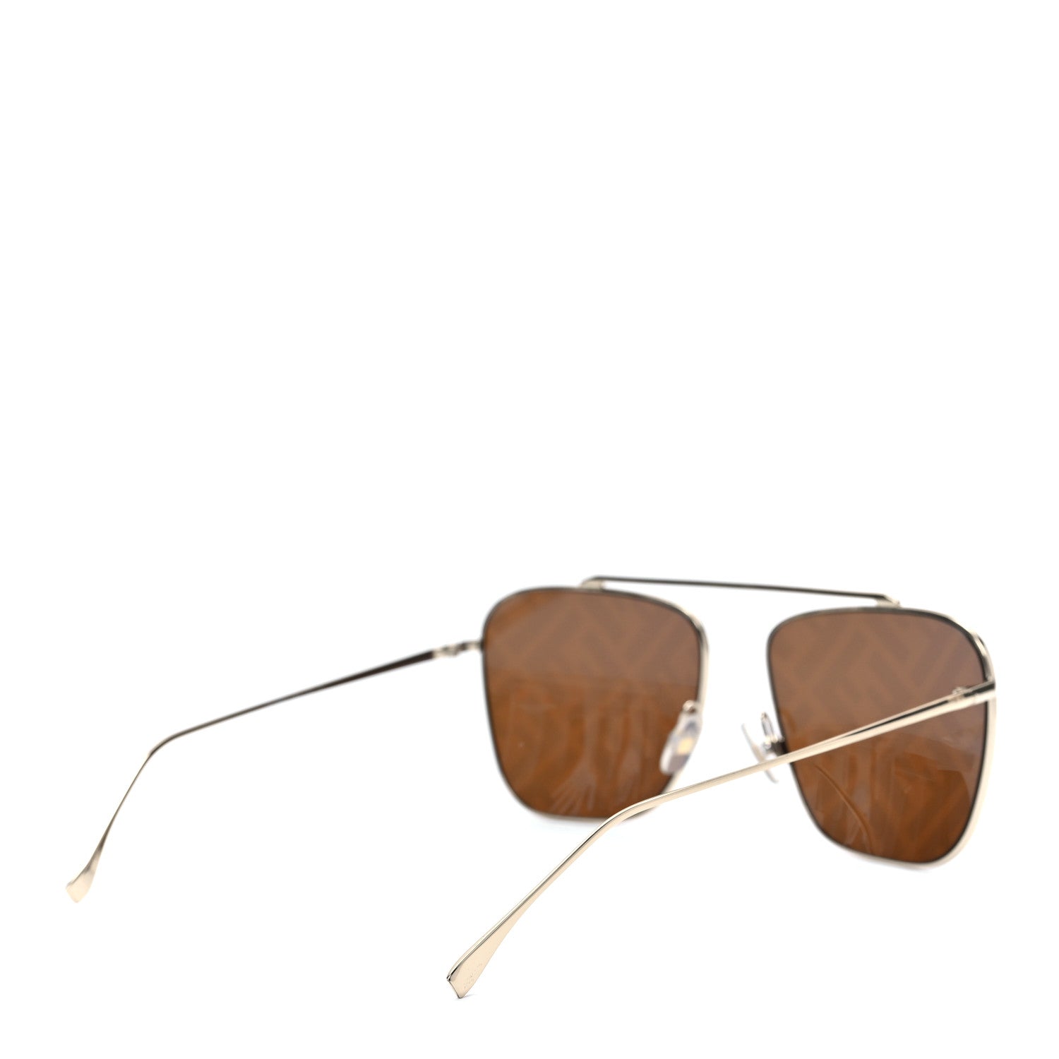 Fendi Metal Fendi Forever Aviator Sunglasses FF0407/G/S Gold 5 of 12