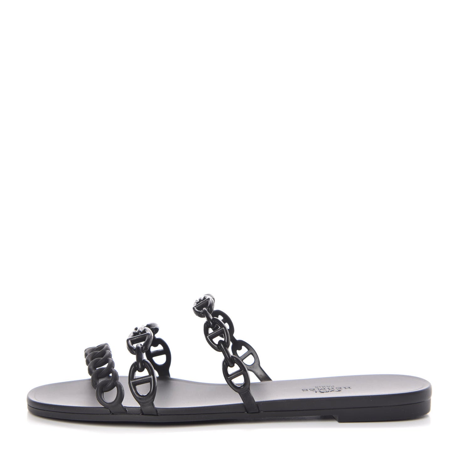 Rubber Chaine d'Ancre Rivage Sandals 37 Black
