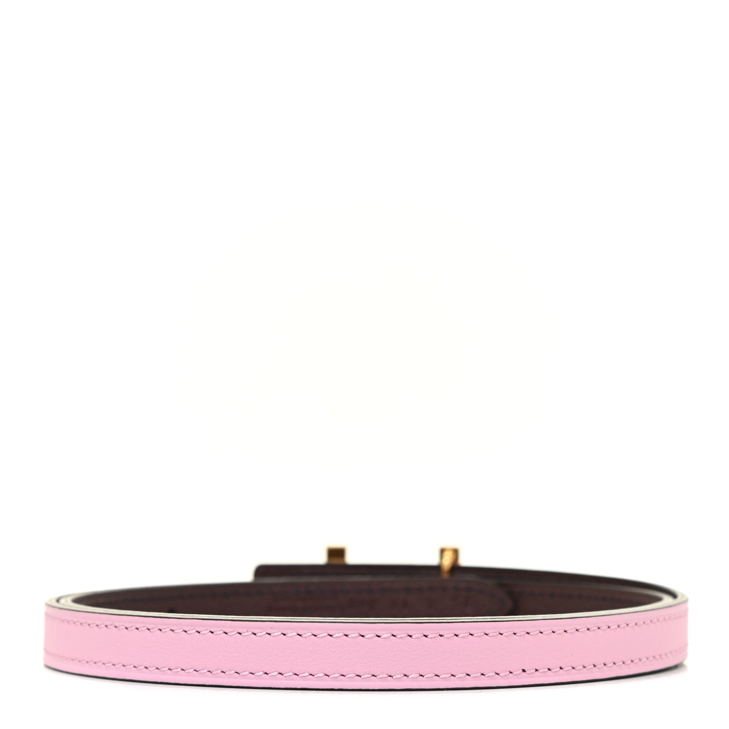 Hermes Epsom Swift 13mm Focus Belt 75 Mauve Sylvestre Rouge Sellier 2 of 6