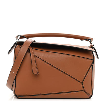 Loewe Calfskin Small Puzzle Bag Tan 1 of 10
