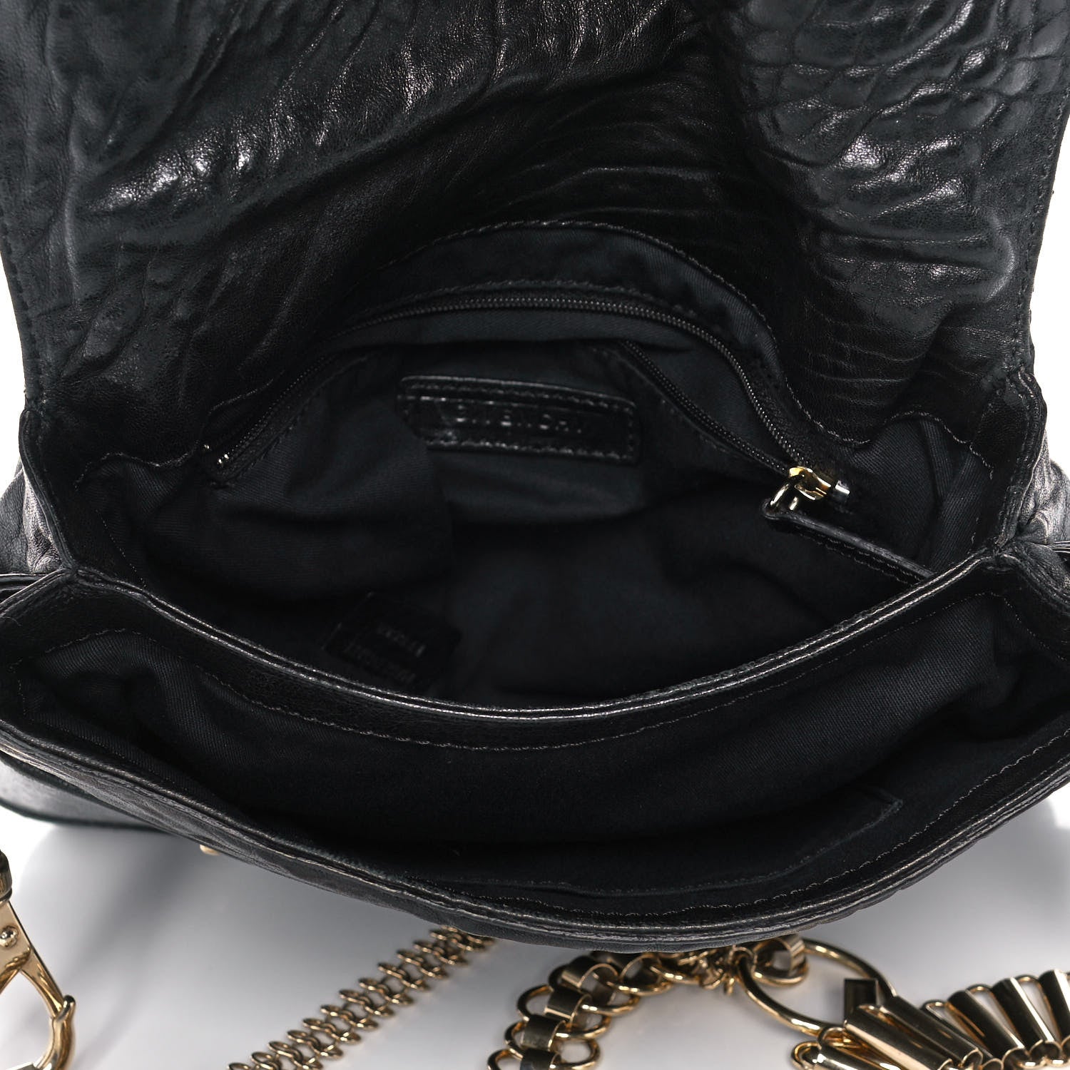 Givenchy Pebbled Lambskin Melancholia Shoulder Bag Black 4 of 10